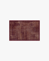 Linear Oasis Rust Red Flatwoven Rug