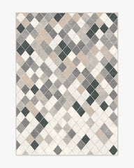 Diamond Mosaic Warm Grey Rug