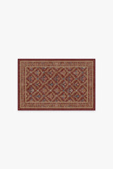 Bellflowers Amber Red Rug by Morris & Co.