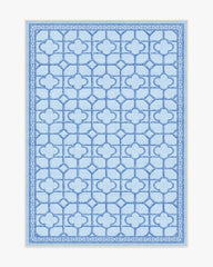 Shaded Bamboo Blue Outdoor Rug by Mrs. Alice