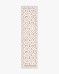 Squirrel & Hedgehog Fawn Flatwoven Rug by Sanderson