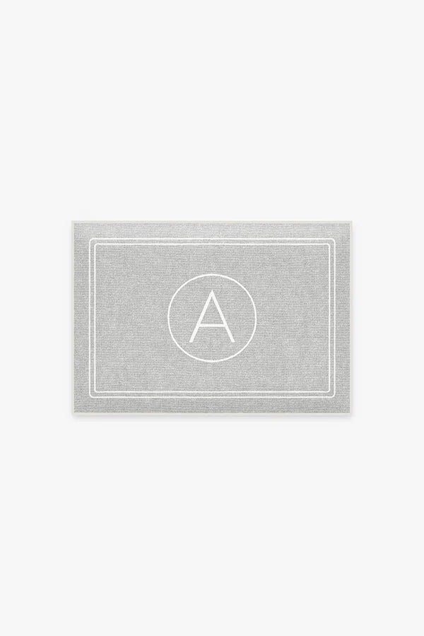 Halo Monogram Bath Mat