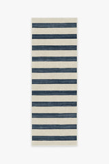 Sumi Sailor Stripe Navy Flatwoven Rug