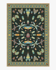 Flutterby Charcoal Rug by Iris Apfel