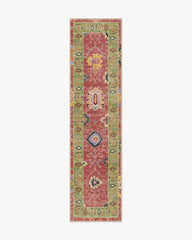 Mehr Rose & Soft Green Outdoor Rug