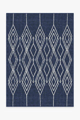 Gemma Lattice Royal Blue Outdoor Rug