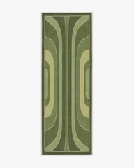 Paradox Green Flatwoven Rug by Jonathan Adler