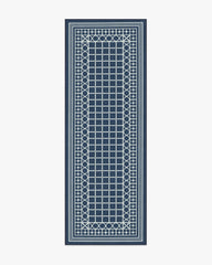 Palm Beach Navy Rug by Gray Malin