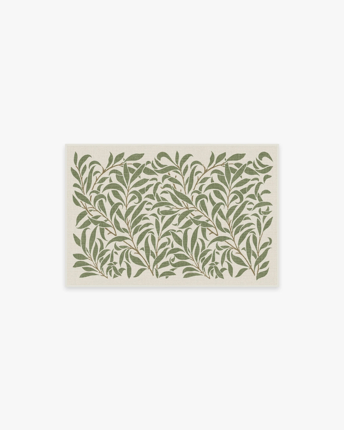 Pure Willow Boughs Green Flatwoven Rug by Morris & Co.
