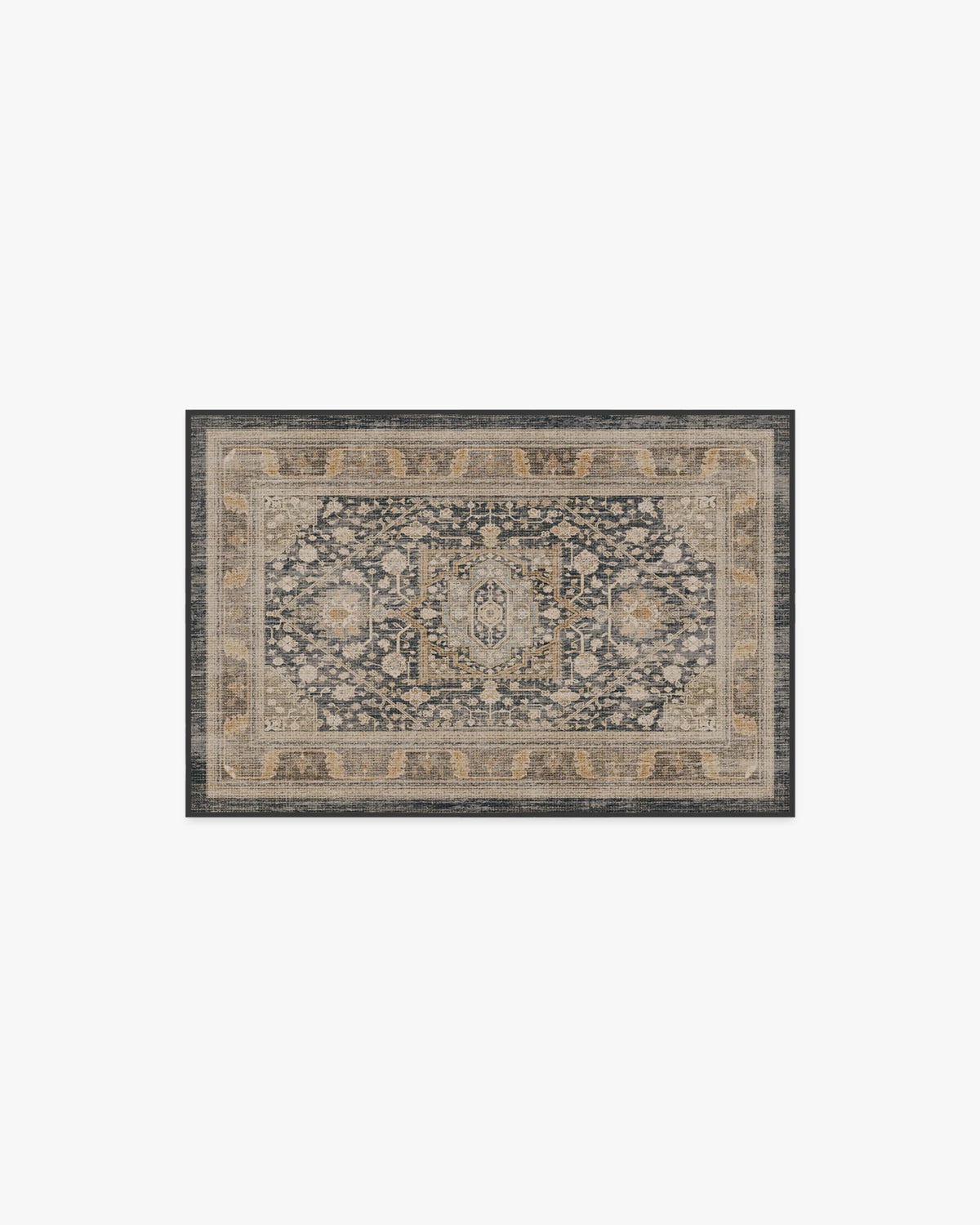 Zahra Ink & Vintage Citron Rug