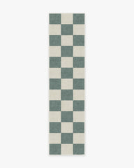 Jaque Checkered Slate Green Rug