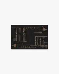 Nisa Ink Black Rug by Architectural Digest