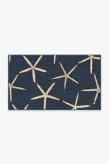 Starfish Navy Flatwoven Rug
