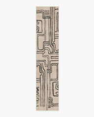 Kassena Black & Ivory Flatwoven Rug by Malene Barnett