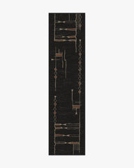 Nisa Ink Black Rug by Architectural Digest