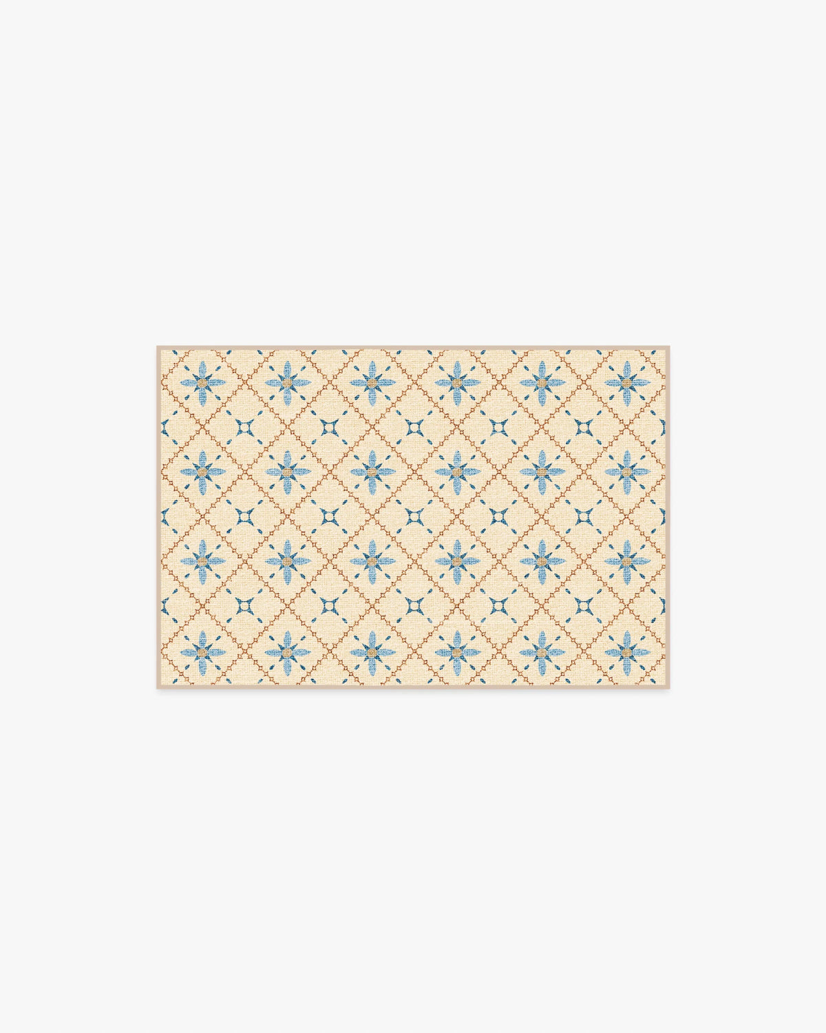 Alva Ivory & Slate Blue Rug