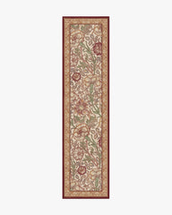 Pink & Rose Burgundy Flatwoven Rug by Morris & Co.