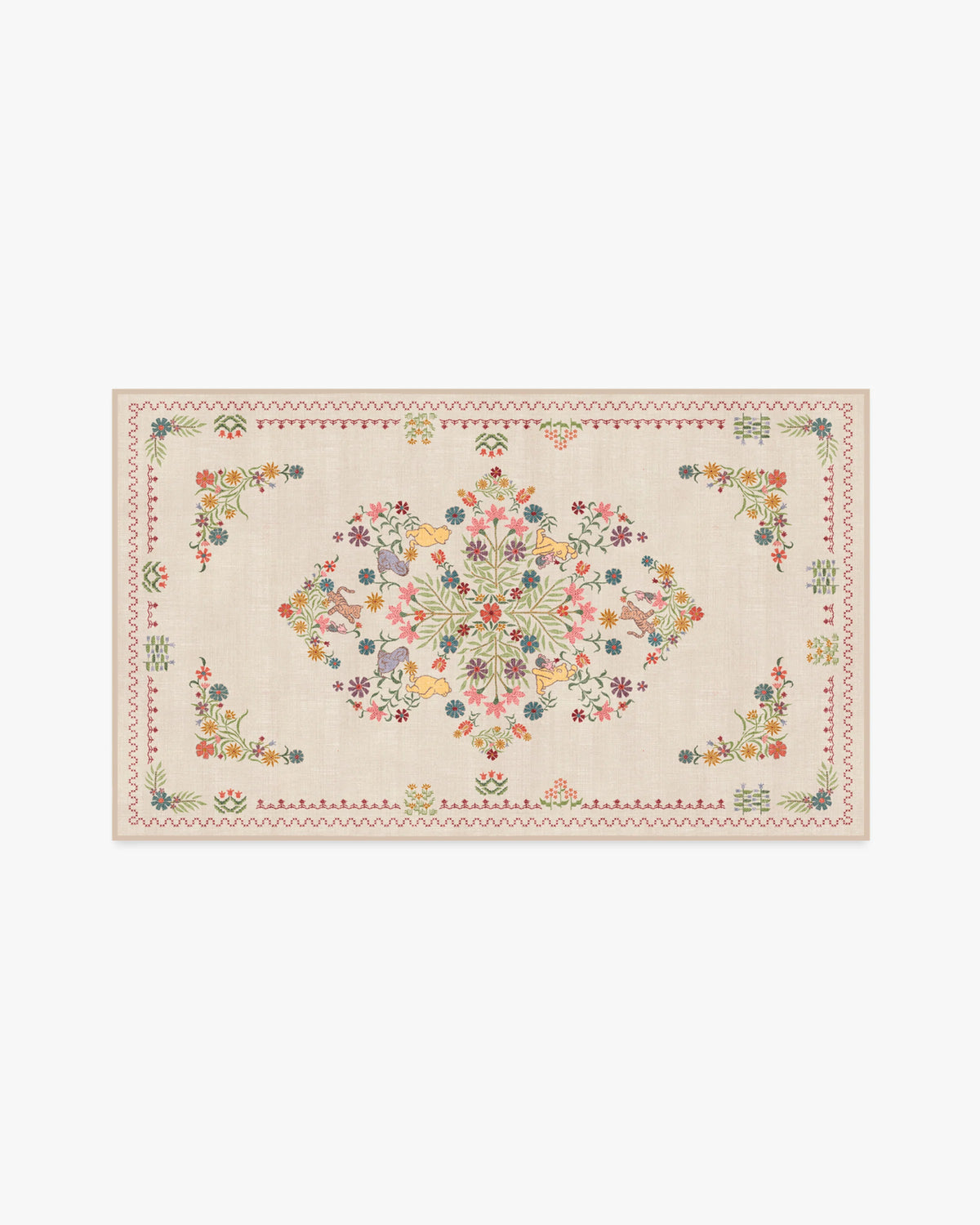Friendship Garden Cream Multicolor Rug