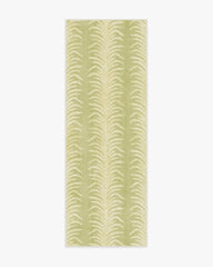 Tree Fern Matcha Green Flatwoven Rug by Sanderson