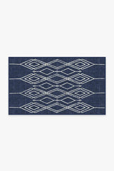 Gemma Lattice Royal Blue Outdoor Rug