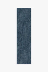 Chunky Solid Blue Outdoor Rug