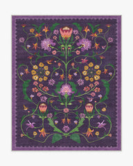Protea Plum Rug by Iris Apfel