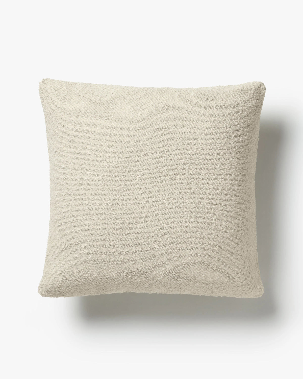 Cream Boucle Throw Pillow