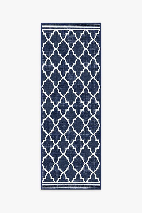 Varia Trellis Royal Blue Outdoor Rug