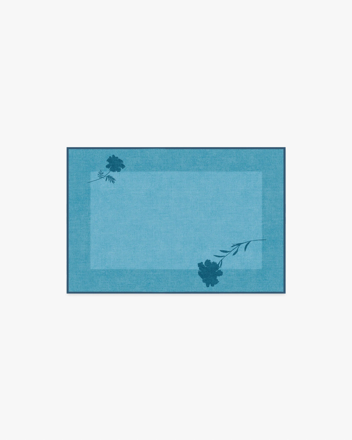 Ceylon Soft Sapphire Flatwoven Rug by The Local Project