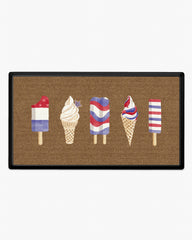 Patriotic Popsicles Large Doormat