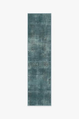 Sudaria Solid Teal Blue Flatwoven Rug