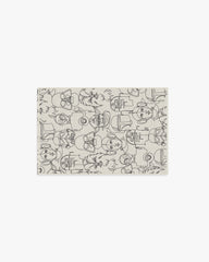 The Saga White & Black Rug