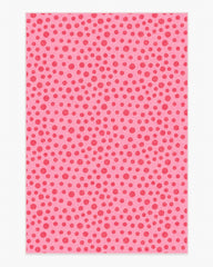 Dancing Dots Pink & Red Rug