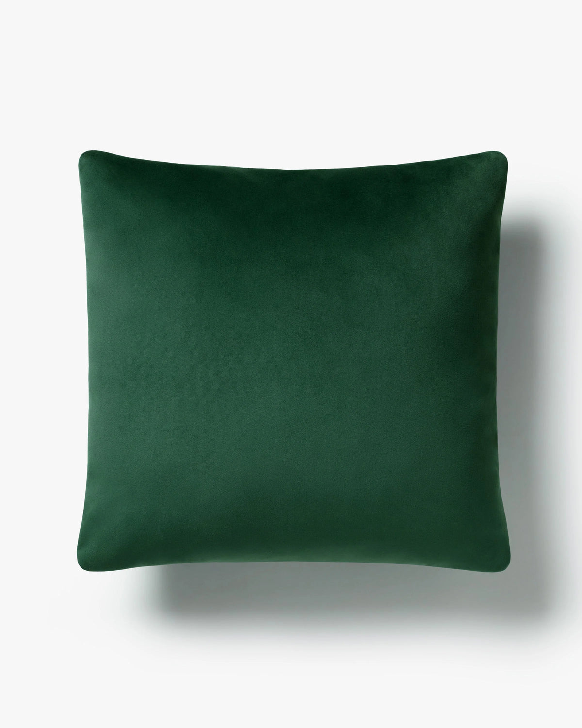 Spruce Green Velvet Throw Pillow