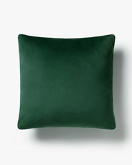 Spruce Green Velvet Throw Pillow