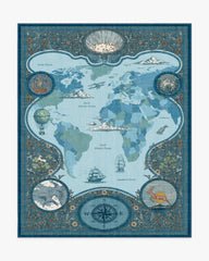 Little Explorer Blue & Grey Rug