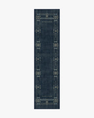 Avery Midnight Blue Flatwoven Rug by Architectural Digest
