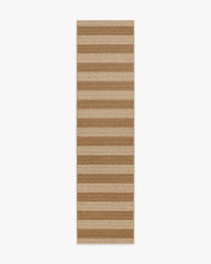 Nolan Bold Stripe Natural & Dark Natural Performance Weave Rug