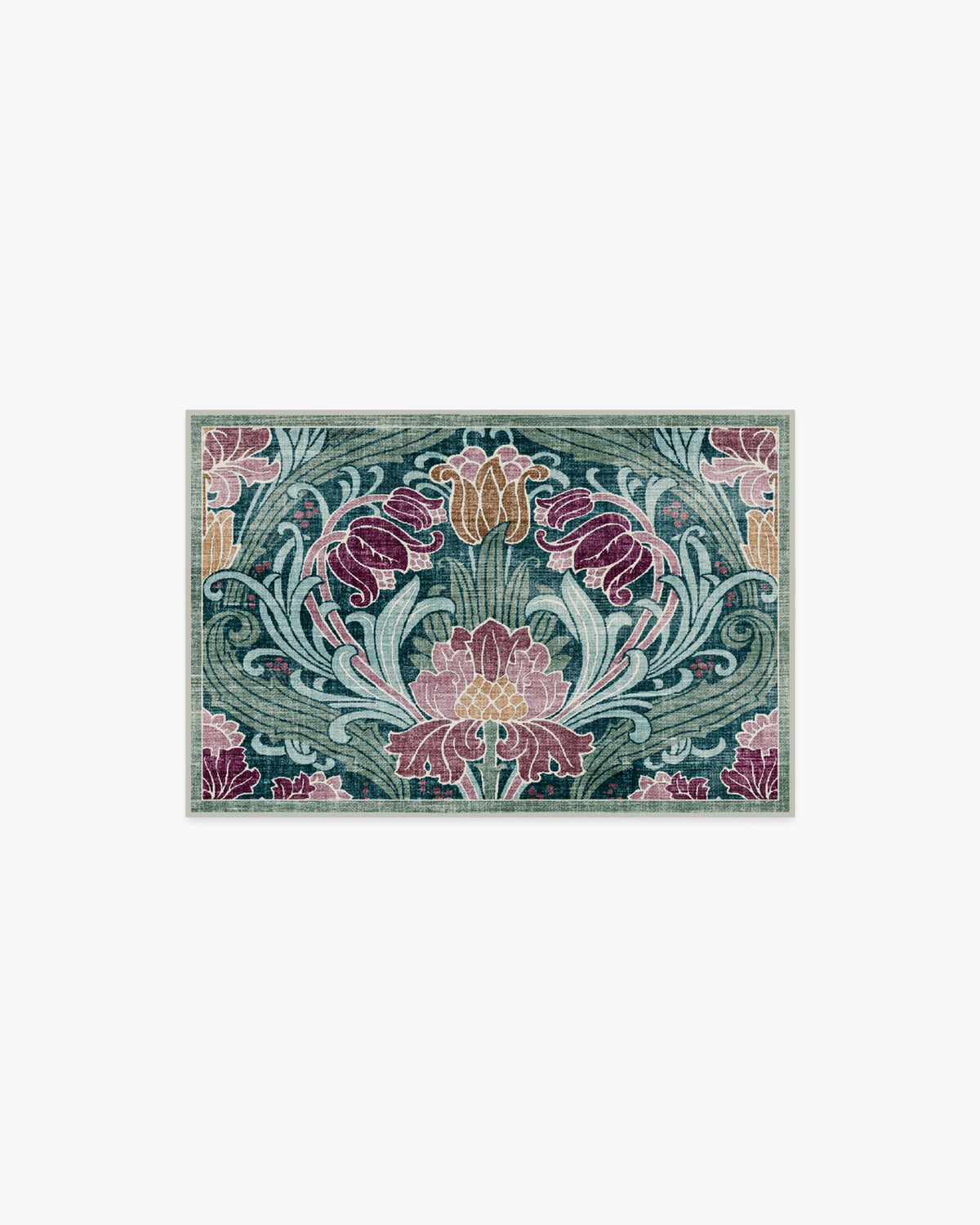 Flourish Teal Rug by Liberty