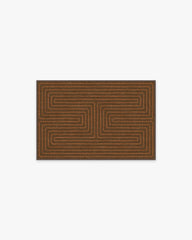 Labyrinth Brown & Orange Rug by Jonathan Adler