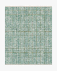 Glen Plaid Green & Gold Rug