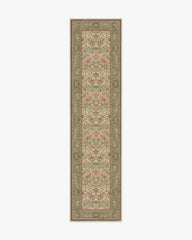 Strawberry Thief Sage & Rose Flatwoven Rug by Morris & Co.