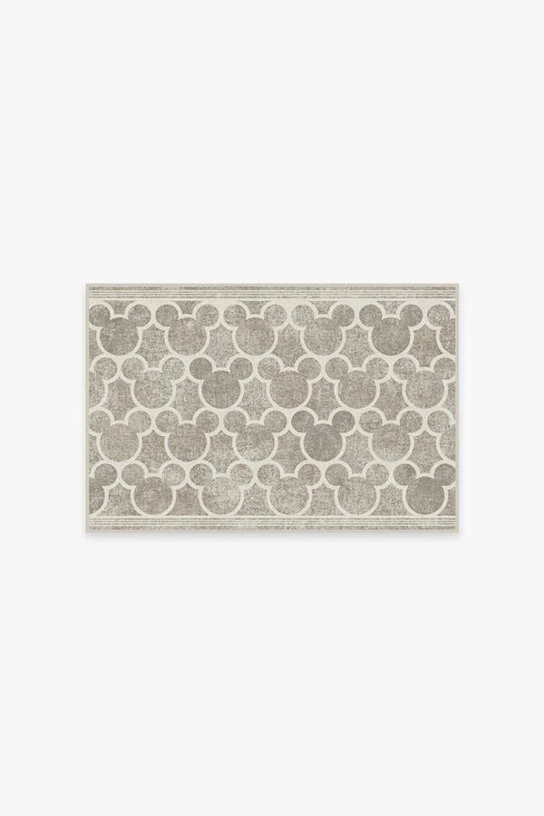 Mickey Trellis Ash Grey Flatwoven Rug