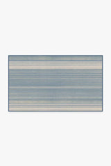Coastal Linear Stripe Slate Rug