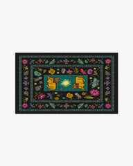Lion’s Cub Charcoal Multicolor Flatwoven Rug by RIXO