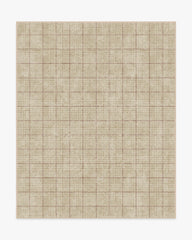 Glen Plaid Camel & Burgundy Rug