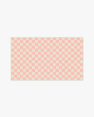 Let's Play Checkers Pink Rug