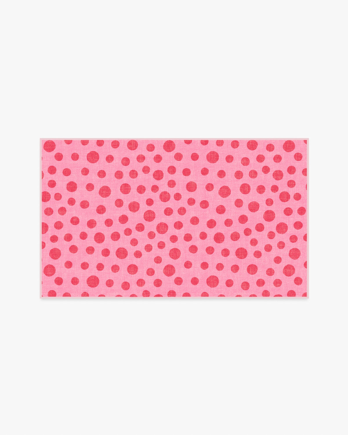 Dancing Dots Pink & Red Rug