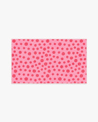 Dancing Dots Pink & Red Rug