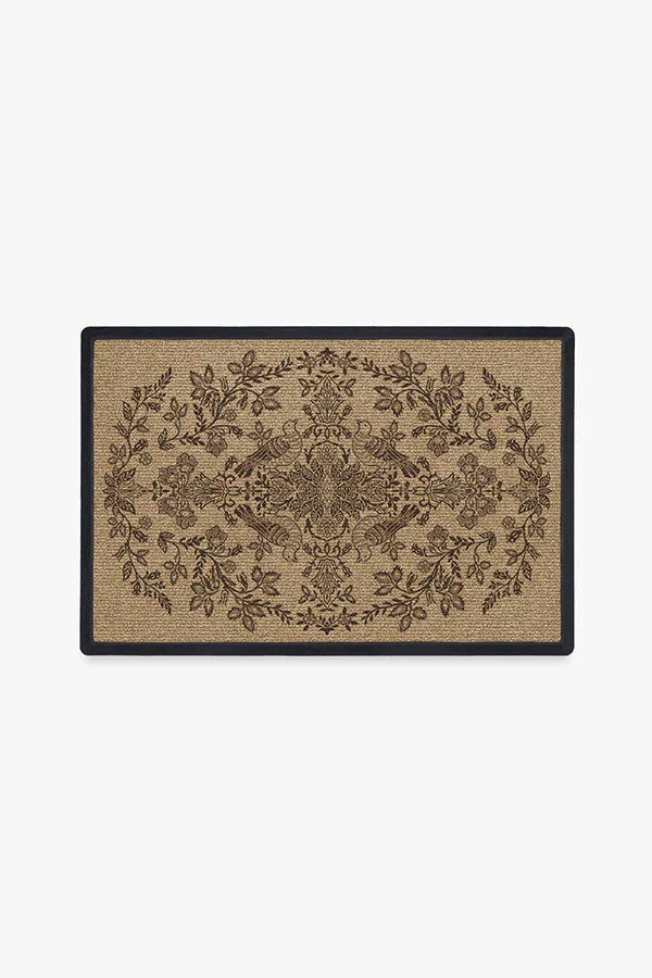 Pure Dove & Rose Dark Wood Doormat by Morris & Co.